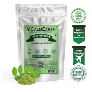 Calm Earth Moringa Oleifera Organic Herbal Powder 100% Pure