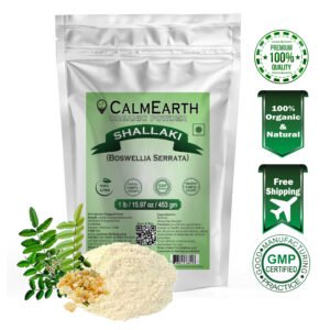 Calm Earth SHALLAKI Organic Herbal Powder 100% Pure Boswellia Serrata
