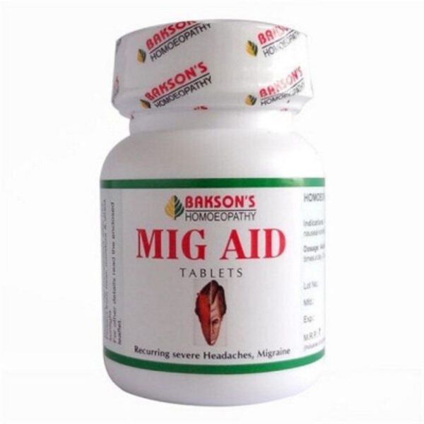Bakson Mig Aid Tablets (75 tablets)