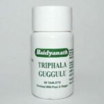 Baidyanath Herbal Triphala Triphla Guggul Guggulu Tablets (80 tablets)