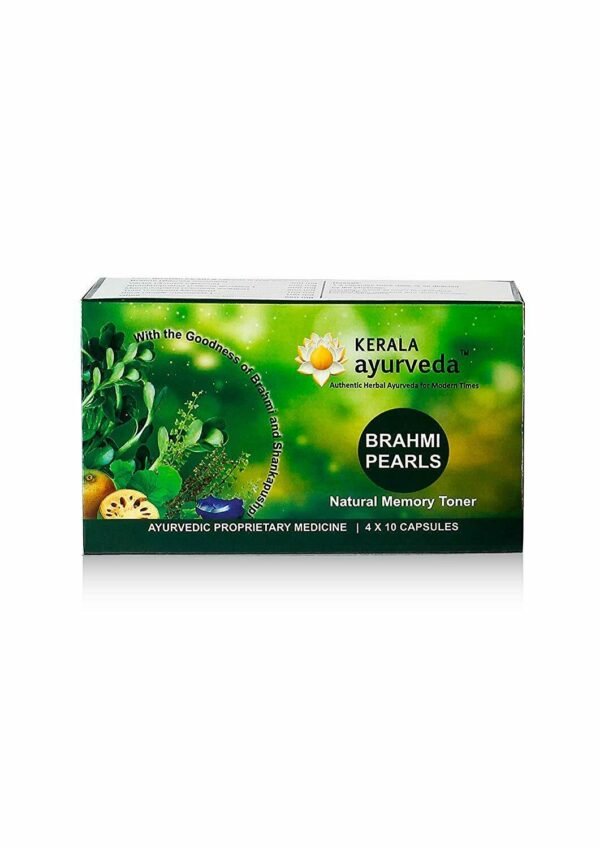 Kerala Ayurveda Brahmi Pearls Capsule Tablets (40 capsules)