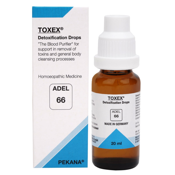 ADEL 66 Toxex Drops Removal Of External & Internal Toxins Treat Infections (20ml)