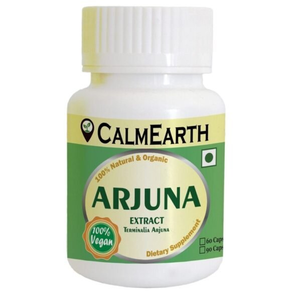 CalmEarth Arjuna Extract Capsules (Terminalia arjuna) – 10:1 Concentration