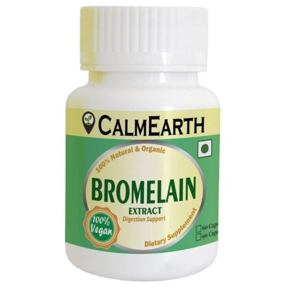 CalmEarth Bromelain Capsules – 3000 GDU/g
