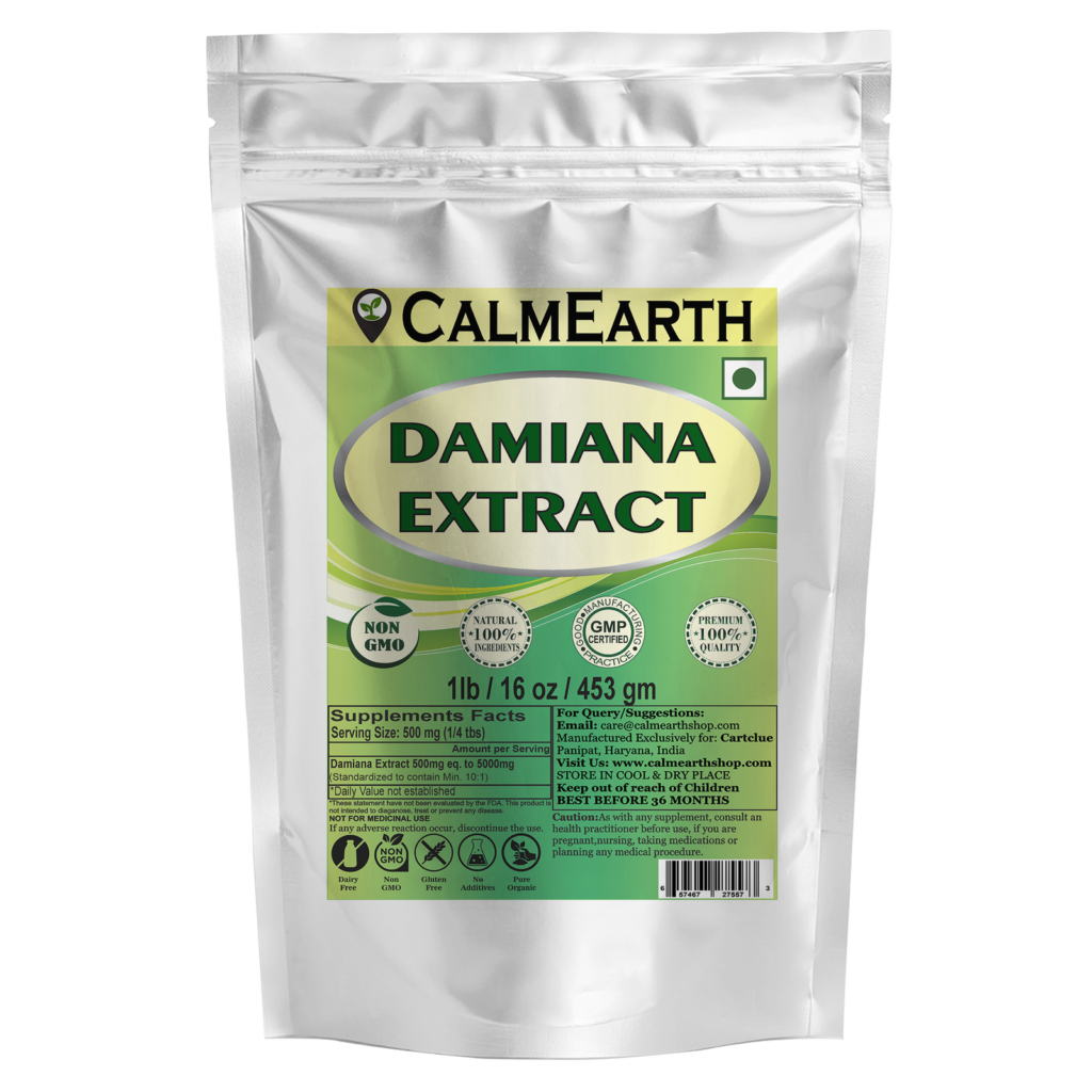 damiana-extract-powder-1lb.png CalmEarth Damiana Extract Powder – 10:1 (Turnera diffusa) - Image 1