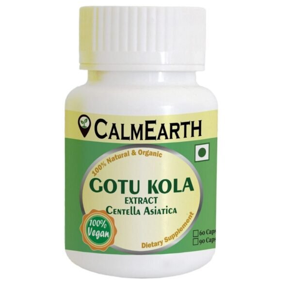 CalmEarth Gotu Kola Extract Capsules (Centella Asiatica) – 20% Asiaticosides