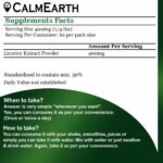 CalmEarth Licorice Extract Powder – 30% (Mulethi / Glycyrrhiza glabra) - Image 4