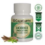CalmEarth Organic Licorice Capsules (Mulethi / Glycyrrhiza glabra Root) - Image 2