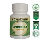 CalmEarth Organic Spirulina Capsules (Whole Algae Powder) - Image 2