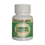 CalmEarth Organic Turmeric + Black Pepper Capsules (Whole Powders)