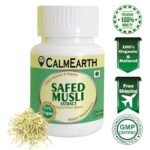 CalmEarth Safed Musli Extract Capsules – 50% Saponins (Chlorophytum borivilianum) - Image 2