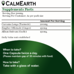 CalmEarth Turmeric, Ginger & Garlic Capsules – 500 mg Herbal Blend - Image 4