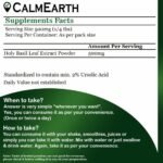 CalmEarth Tulsi Extract Powder – 2% Ursolic Acid (Holy Basil) - Image 4