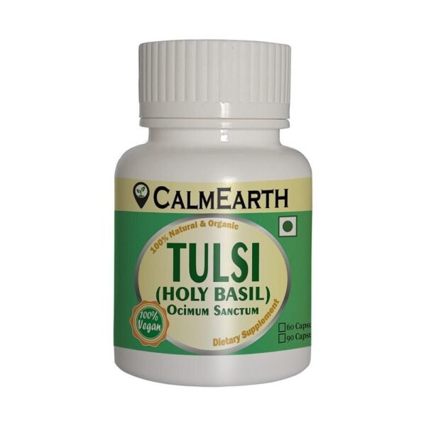 CalmEarth Tulsi Herbal Capsules (Holy Basil Leaf)