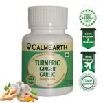 CalmEarth Turmeric, Ginger & Garlic Capsules – 500 mg Herbal Blend - Image 2