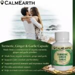 CalmEarth Turmeric, Ginger & Garlic Capsules – 500 mg Herbal Blend - Image 3